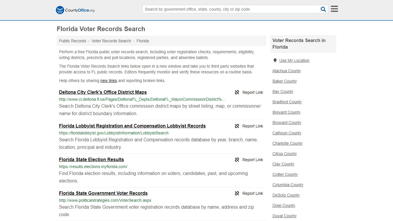 Voter Records Search - Florida (Election Results & Voter Registrations)